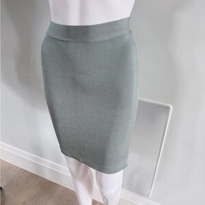 New Guess Y2K Bandage Pencil Midi Green Skirt size S